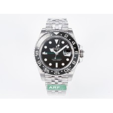 GMT-Master II 126710 GRNR Black/Gray Ceramic 904L Steel ARF 1:1 Best Edition on Jubilee Strap SH3285