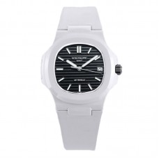 AET Nautilus 5711 Black Dial White Ceramic