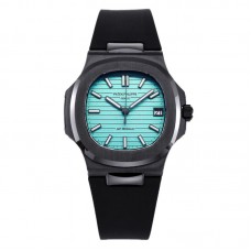 AET Nautilus 5711 Roselend Blue Dial Black Ceramic
