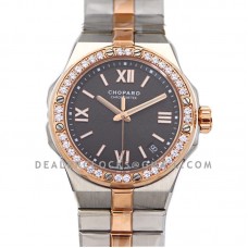 Alpine Eagle Large 41mm Black Dial with Diamond Bezel in Steel/Rose Gold Alpine Eagle Large 41mm Black Dial with Diamond Bezel in Steel/Rose Gold