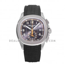 Aquanaut 5968A Grey Dial on Black Rubber Strap in Steel Aquanaut 5968A Grey Dial on Black Rubber Strap in Steel
