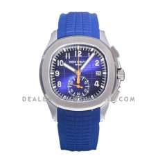 Aquanaut 5968G Blue Dial on Blue Rubber Strap in Steel