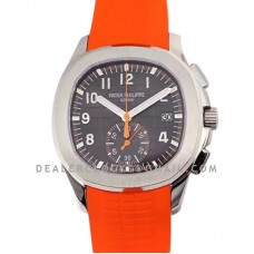 Aquanaut 5968A Grey Dial on Orange Rubber Strap in Steel Aquanaut 5968A Grey Dial on Orange Rubber Strap in Steel