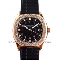 Aquanaut Luce 5068R Black Dial in Rose Gold