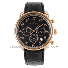 Arceau Chronographe 43 Black Dial in Rose Gold Arceau Chronographe 43 Black Dial in Rose Gold