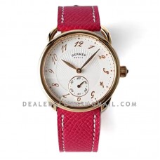 Arceau Petite White Dial in Rose Gold on Pink Epsom Leather Strap Arceau Petite White Dial in Rose Gold on Pink Epsom Leather Strap