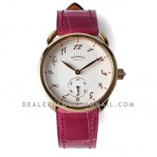 Arceau Petite White Dial in Rose Gold on Pink Leather Strap Arceau Petite White Dial in Rose Gold on Pink Leather Strap