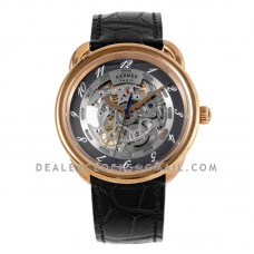 Arceau Squelette Black Dial in Rose Gold Arceau Squelette Black Dial in Rose Gold
