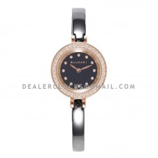B.Zero Black Dial with Diamond Bezel in Rose Gold on Black Ceramic Bracelet B.Zero Black Dial with Diamond Bezel in Rose Gold on Black Ceramic Bracelet