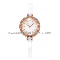 B.Zero MOP Dial in Rose Gold on White Ceramic Bracelet B.Zero MOP Dial in Rose Gold on White Ceramic Bracelet