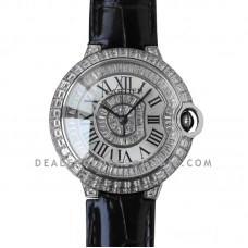 Ballon Bleu de Cartier 42mm White Dial with Diamonds in White Gold Ballon Bleu de Cartier 42mm White Dial with Diamonds in White Gold