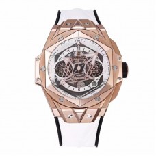 Big Bang Sang Bleu II White Dial in Rose Gold Big Bang Sang Bleu II White Dial in Rose Gold