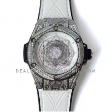 Big Bang Unico Sang Bleu Steel Pave White Big Bang Unico Sang Bleu Steel Pave White