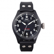 Big Pilot’s Watch Automatic Top Gun IW326906 on Black Leather Strap