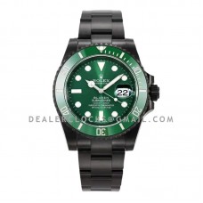 Blaken Submariner 116610 Green Dial in DLC