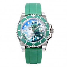 Blaken Submariner 116610 Hulk Dial on Rubber Strap Blaken Submariner 116610 Hulk Dial on Rubber Strap