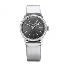 Calatrava 4997 Grey Dial in White Gold on Grey Leather Strap