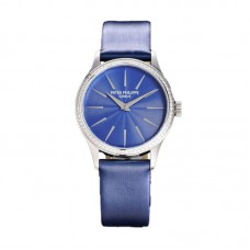 Calatrava 4997/200G Blue Dial in White Gold on Blue Leather Strap