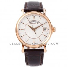Calatrava 5153 White Dial in Rose Gold