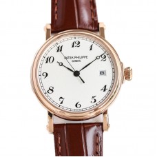 Calatrava 5153J-011 White Dial in Pink Gold