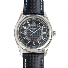 Calatrava 6007G-001 Sky Blue Black Dial in White Gold