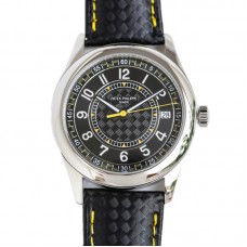 Calatrava 6007G-001 Yellow Black Dial in White Gold