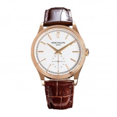 Calatrava 6119R White Dial in Pink Gold