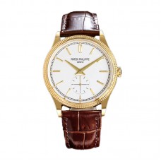 Calatrava 6119R White Dial in Yellow Gold