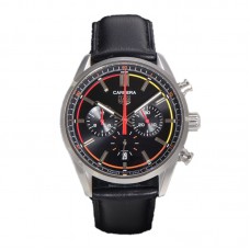 Carrera Chronograph 42 Black Dial on Leather Strap Carrera Chronograph 42 Black Dial on Leather Strap