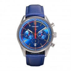 Carrera Chronograph 42 Blue Dial on Leather Strap Carrera Chronograph 42 Blue Dial on Leather Strap