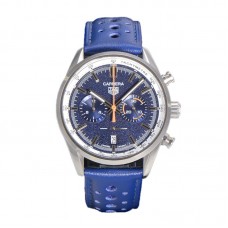 Carrera Chronograph 43 Blue Dial on Leather Strap Carrera Chronograph 43 Blue Dial on Leather Strap