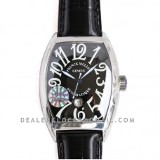 Casablanca Automatique 8880 B SC DT Black Dial on Black Strap