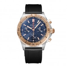 Chronomat B01 42 Blue Dial in Rose Gold