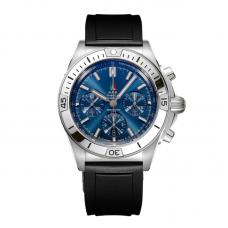 Chronomat B01 42 Frece Tricolori Blue Dial on Rubber Strap
