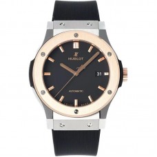Classic Fusion Automatic 42mm Black Dial on Steel/Rose Gold on Rubber Strap Classic Fusion Automatic 42mm Black Dial on Steel/Rose Gold on Rubber Strap