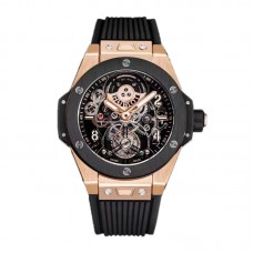 Classic Fusion Tourbillon 45mm with Ceramic Bezel Skeleton Dial in Rose Gold