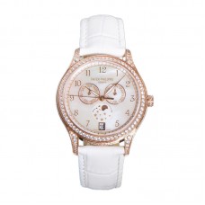 Complications 4948G Annual Calendar Moonphase MOP Dial in White Pink on Leather Strap Complications 4948G Annual Calendar Moonphase MOP Dial in White Pink on Leather Strap