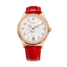 Complications 4948G Annual Calendar Moonphase White Dial in White Pink on Leather Strap Complications 4948G Annual Calendar Moonphase White Dial in White Pink on Leather Strap