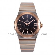 Constellation Co-Axial Chronometer 38mm Brown Dial in Steel and Red Gold