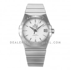 Constellation Co-Axial Chronometer 38mm White Texture Dial in Steel