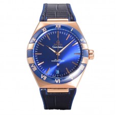 Constellation Co-Axial Master Chronometer 41mm Blue Dial in Rose Gold