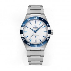 Constellation Co-Axial Master Chronometer 41mm White Dial with Ceramic Bezel on Bracelet