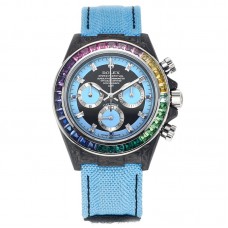 DIW Daytona Rainbow Blue Carbon in Blue Nylon Strap