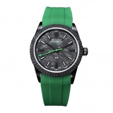 DIW Milgauss Carbon on Green Rubber Strap DIW Milgauss Carbon on Green Rubber Strap