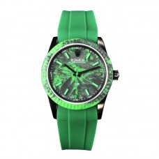 DIW Milgauss Green Carbon on Green Rubber Strap DIW Milgauss Green Carbon on Green Rubber Strap
