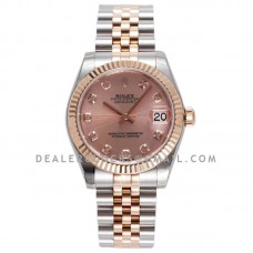 Datejust 31 278271 Rose Dial Diamond Markers in Everose Gold/Steel Datejust 31 278271 Rose Dial Diamond Markers in Everose Gold/Steel