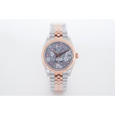 Datejust 31 278271 Silver Floral Motiff Dial in Everose Gold/Steel Datejust 31 278271 Silver Floral Motiff Dial in Everose Gold/Steel