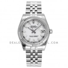 Datejust 31 278274 White Dial Stick Markers in Steel Datejust 31 278274 White Dial Stick Markers in Steel