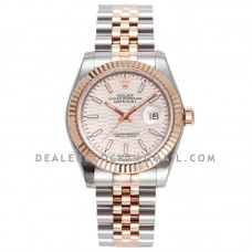 Datejust 36 126231 Silver Motif Dial in Steel/Rose Gold in Jubilee Bracelet Datejust 36 126231 Silver Motif Dial in Steel/Rose Gold in Jubilee Bracelet