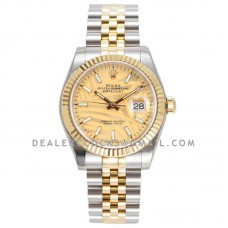 Datejust 36 126233 Golden Dial in Steel/Yellow Gold on Jubilee Bracelet Datejust 36 126233 Golden Dial in Steel/Yellow Gold on Jubilee Bracelet